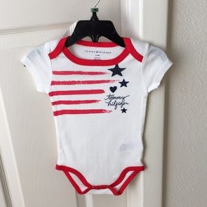 Tommy Hilfiger New Red, White & Blue Bodysuit